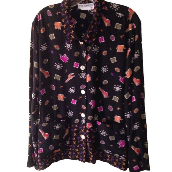 Gorgeous and Comfy Peter Popovitch Blouse Large - Picture 1 of 7
